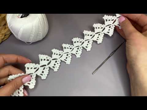 Видео: ОБВЯЖИ КРАСИВО! Ажурная кайма КРЮЧКОМ за 20 минут! МАСТЕР-КЛАСС. Crochet LACE #diy  #handmade