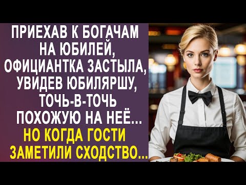 Видео: Приехав к богачам на юбилей, официантка застыла, увидев юбиляршу, точь-в-точь похожую на неё...