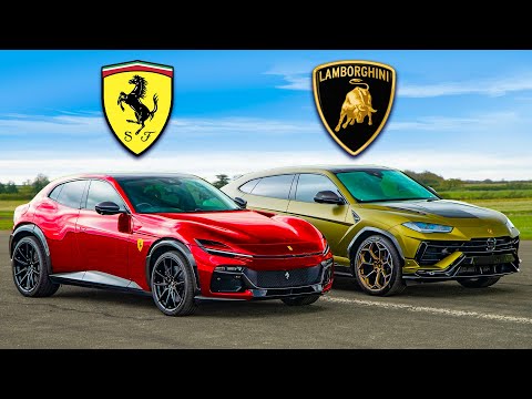 Видео: Кто победит в заезде: Ferrari Purosangue или Lamborghini Urus?