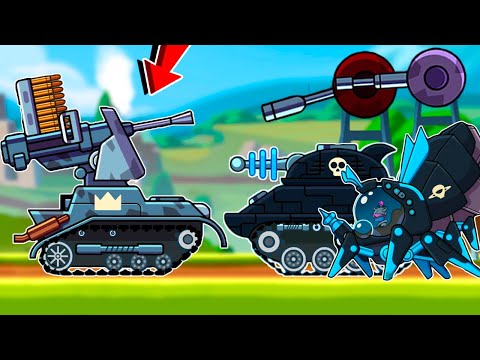 Видео: Танк ЗЕНИТКА против ВСЕХ БОССОВ в Эпическом Путешествии - Hills of Steel