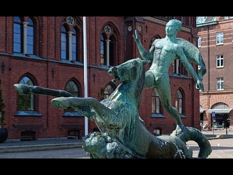 Видео: Ландскруна, Швеция, комфортный город  __ Landskrona, Sweden, comfortable city