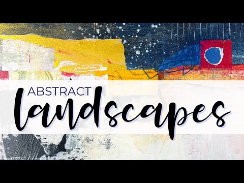 Видео: Создание абстрактных пейзажей с помощью коллажа #collageart #landscape #abstractpainting #mixedmedia