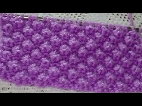 Видео: Узор "Шиповник" спицами.