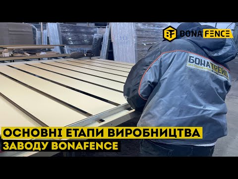 Видео: Основні етапи виробництва заводу Bonafence