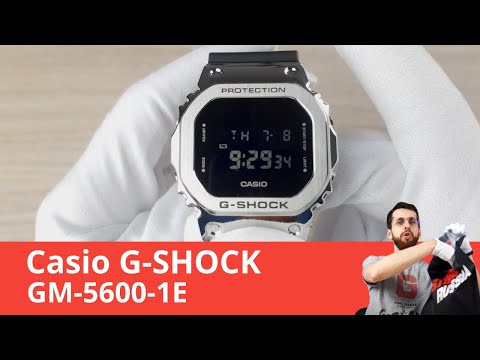 Видео: G-SHOCK в лёгком стальном корпусе / Casio GM-5600-1E