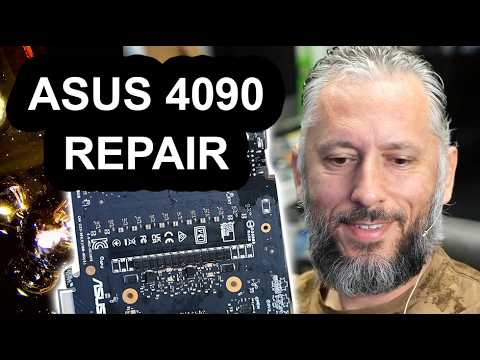 Видео: Ремонт видеокарты Asus 4090. Вот как выглядит идеальная пайка с использованием NF.Flux.