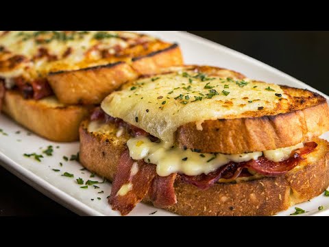Видео: 🥪 Боже, какой вкусный завтрак! Быстрый и простой французский сэндвич!