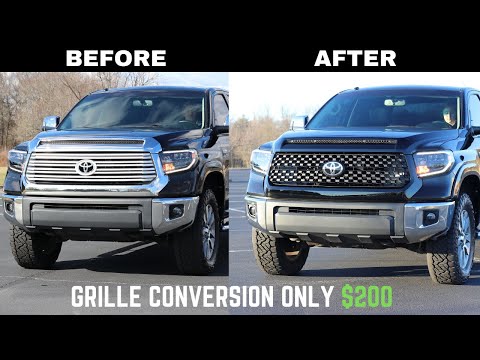 Видео: Переделка решетки радиатора Toyota Tundra (2014+) — НАМНОГО ЛУЧШЕ!