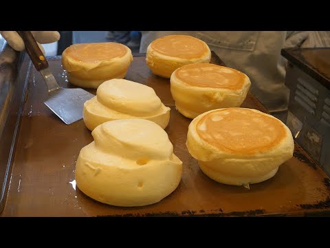 Видео: блинчик с клубничным суфле - корейская уличная еда