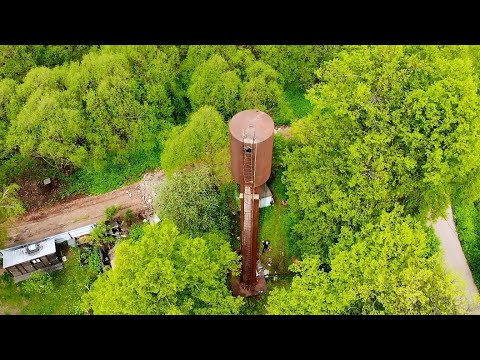 Видео: Устранение крена на башне Рожновского. Московская область СНТ Искан. Май 2020 г.