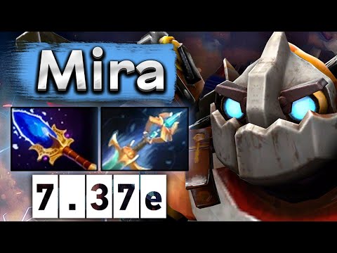Видео: Мира на Клокверке после неудачной линии - Mira Clockwerk 7.37 DOTA 2