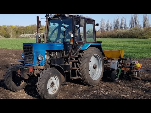 Видео: Посев кукурузы на зерно.  Пропашная сеялка СУПН-6 под трактор МТЗ-82