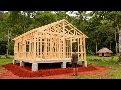 Видео: Парень потратил 2 года на строительство дома в лесу | От начала до конца от @lythibinh