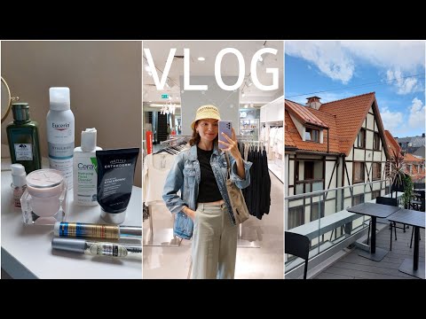 Видео: VLOG. Мой уход за лицом, новая терасса в Риге, ищу панамку в H&M, Reserved и Stockmann 🖤