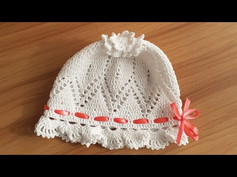 Видео: Детская панамка ч. 2 , вяжем крючком.