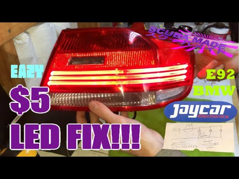 Видео: Ремонт светодиодов за 5 долларов, задние фонари BMW, ремонт, а не замена!!