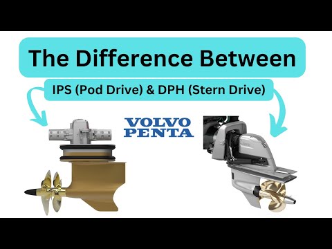 Видео: Разъяснение: разница между Volvo Penta IPS (приводы Pod Drive) и DPH (кормовые приводы)
