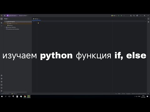 Видео: изучаем python функция if, else