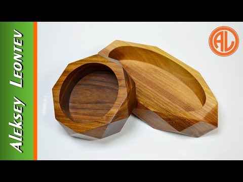 Видео: Чаши с огранкой. Деревянная посуда / Making Geometric Wooden Bowls