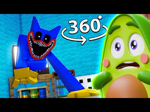 Видео: 😨 этот ХАГИ ВАГИ реально появился в Minecraft 360 | КУПИК МАЙНКРАФТ Поппи Плейтайм 3