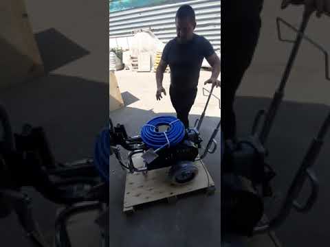 Видео: гидропоршневой окрасочный аппарат Yokiji YKJ 970