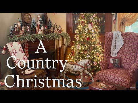 Видео: Рождественский тур по домам в сельской местности 2025 ~Антиквариат~Изделия ручной работы~Примитивы
