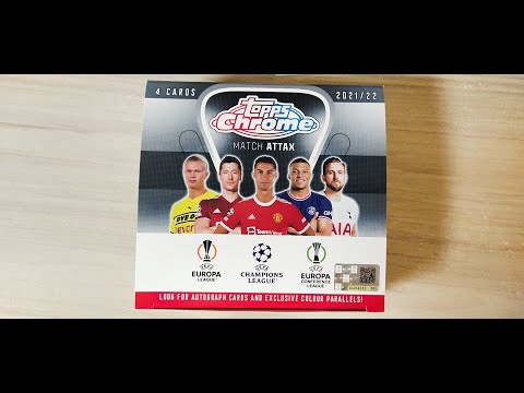 Видео: TOOPS CHROME MATCH ATTAX 2021/22 ЗОЛОТА КАРТА С АВТОГРАФОМ