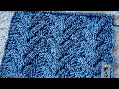 Видео: Узор спицами "Норвежская Ель"