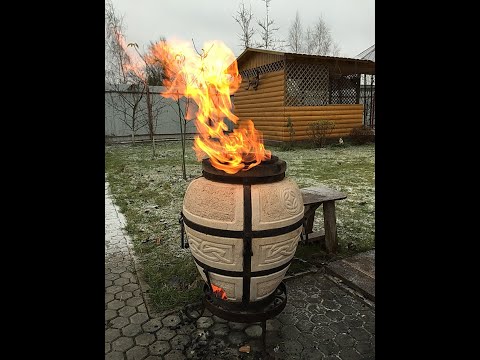 Видео: Цыплёнок табака в Тандыре. Романтически ужин для любимой!!!