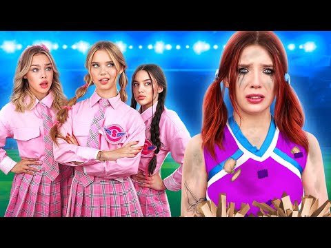 Видео: Дерзкие Девушки в Элитной Школе! Бедная Чирлидерша vs Богатая Чирлидерша