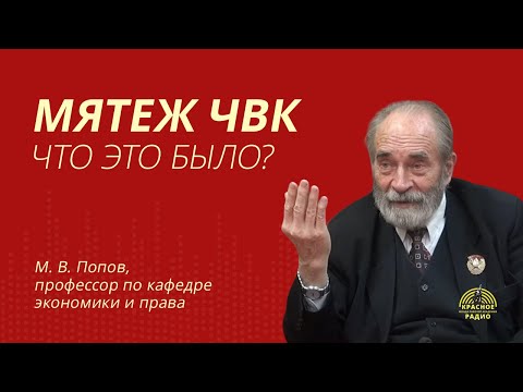 Видео: "Мятеж ЧВК. Что это было?" Интервью М.В. Попова.