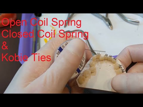 Видео: Открытая спиральная пружина, закрытая спиральная пружина и стяжки Kobie