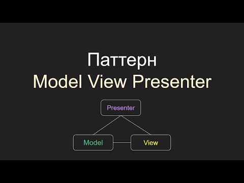Видео: Model View Presenter, MVP,  Модель Вид Представитель, С#, Unity