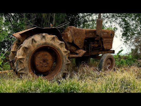 Видео: Гениальный мальчик оживляет старый ржавый трактор Yanmar 2310