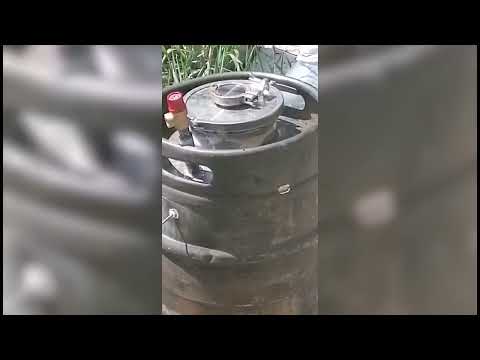 Видео: испытание пивной кеги давлением .
