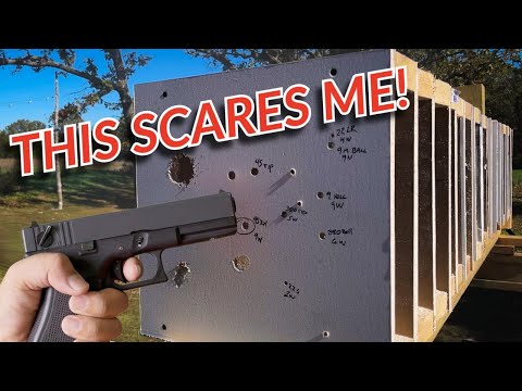 Видео: Сколько стен остановят пулю?