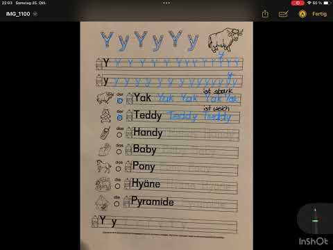 Видео: Nr. 44 ✍️Немецкий алфавит - Schreiblehrgang (Y) Druckbuchstaben #немецкий #алфавит #звуки #viral