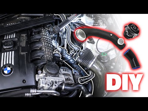 Видео: Установка ЛУЧШЕЙ наддувочной трубы и BOV для BMW N54! (Сделай сам)