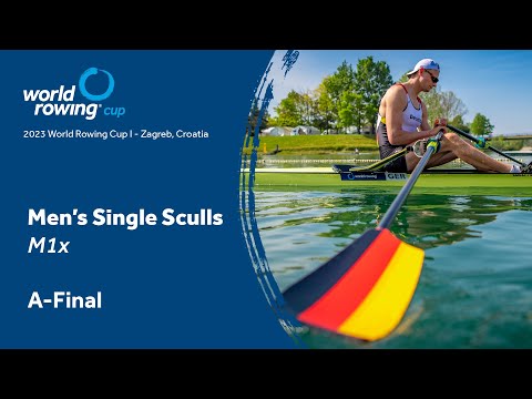 Видео: Кубок мира по академической гребле I 2023 года — мужчины, одиночки парные — финал A