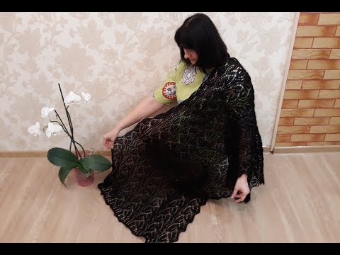 Видео: Палантин спицами. Обзор. Фотоальбом.