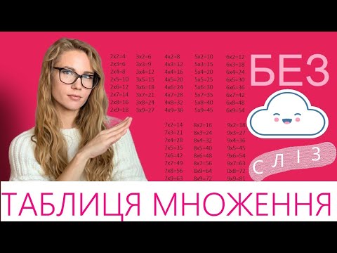 Видео: Як ПРАВИЛЬНО допомогти дитині вивчити таблицю множення | ТАБЛИЦЯ МНОЖЕННЯ без сліз