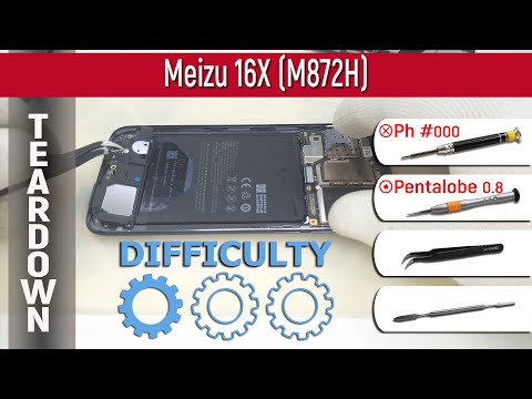 Видео: Как разобрать 📱 Meizu 16X M872H Разборка и ремонт