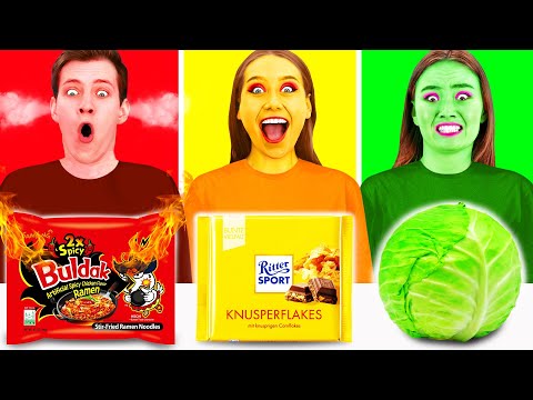 Видео: Предизвикателство Храни с Еднакви Цветове