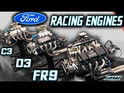Видео: Эволюция двигателей Ford NASCAR: объяснение! 30 лет мощности Roush Yates (C3 D3 FR9)