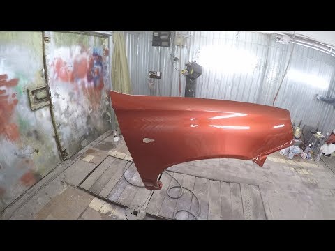 Видео: lada kalina- покраска крыла (vlog)