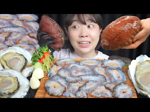 Видео: сырые устрицы / Mukbang eating show