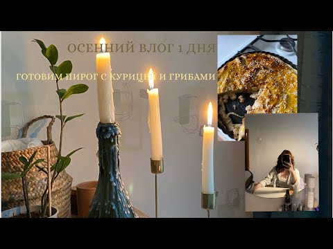 Видео: ОСЕННИЙ ВЛОГ. ГОТОВИМ ПИРОГ С КУРИЦЕЙ И ГРИБАМИ 🍄‍🟫