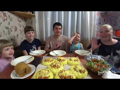 Видео: мукбанг/картофельные гнëзда