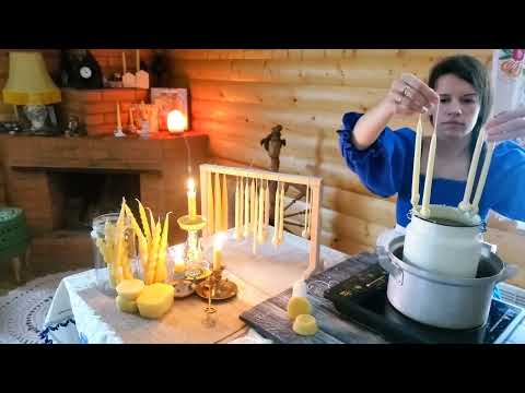 Видео: мастер класс по созданию маканых свечей. "Рождение свечи"