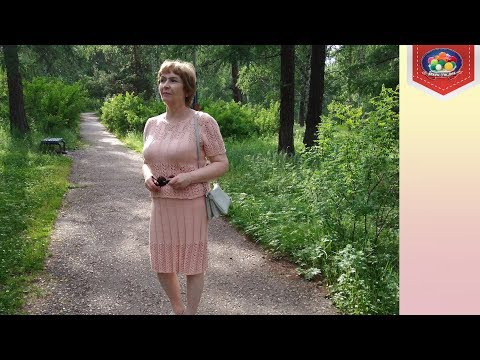 Видео: Юбка спицами для лета